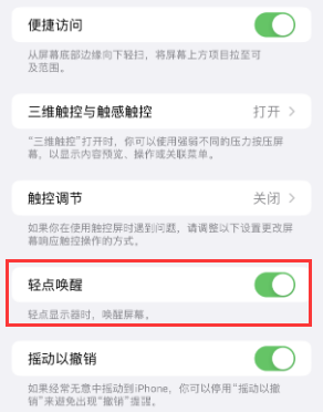 西昌镇苹果授权维修站分享iPhone轻点无法唤醒怎么办 