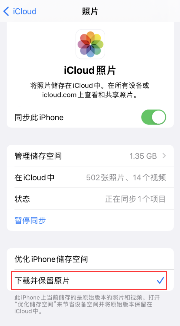 西昌镇苹果手机维修分享iPhone 无法加载高质量照片怎么办 