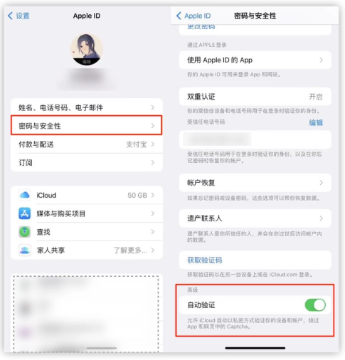 西昌镇苹果手机维修分享iOS 16 自动验证功能开启方法 