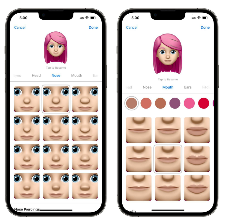 西昌镇苹果手机维修分享​iOS 16中的拟我表情有了哪些变化和升级 